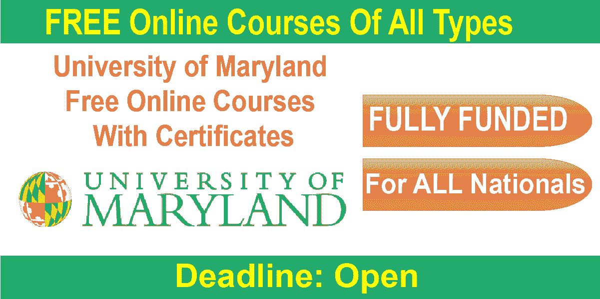University of Maryland Free Online Courses 2025